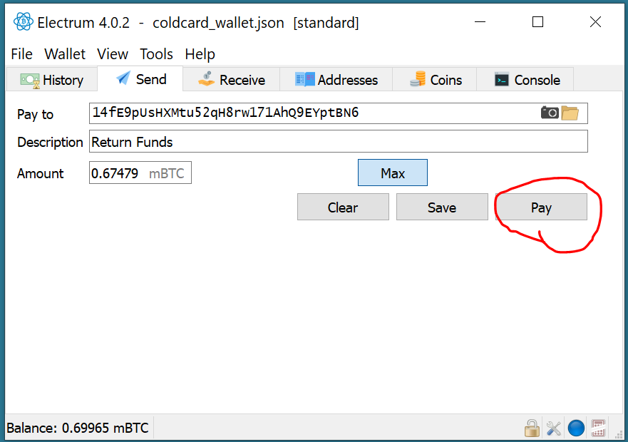 Electrum Click Pay